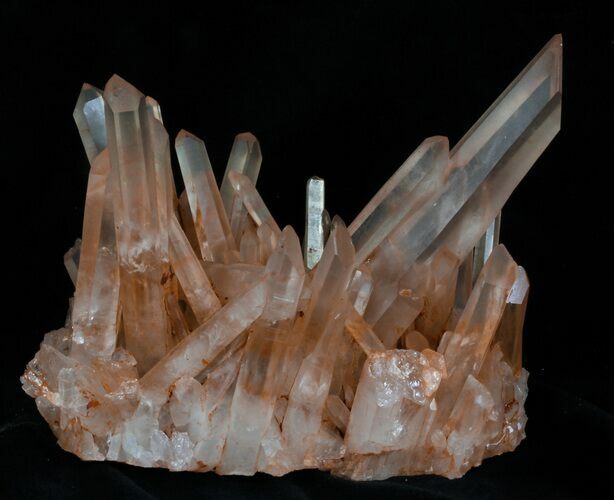 Tangerine Quartz Crystal Cluster - Madagascar #32248